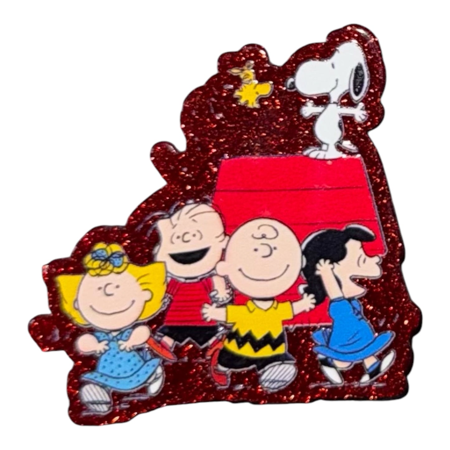Beagle Dog House and Friends Acrylic Flatback