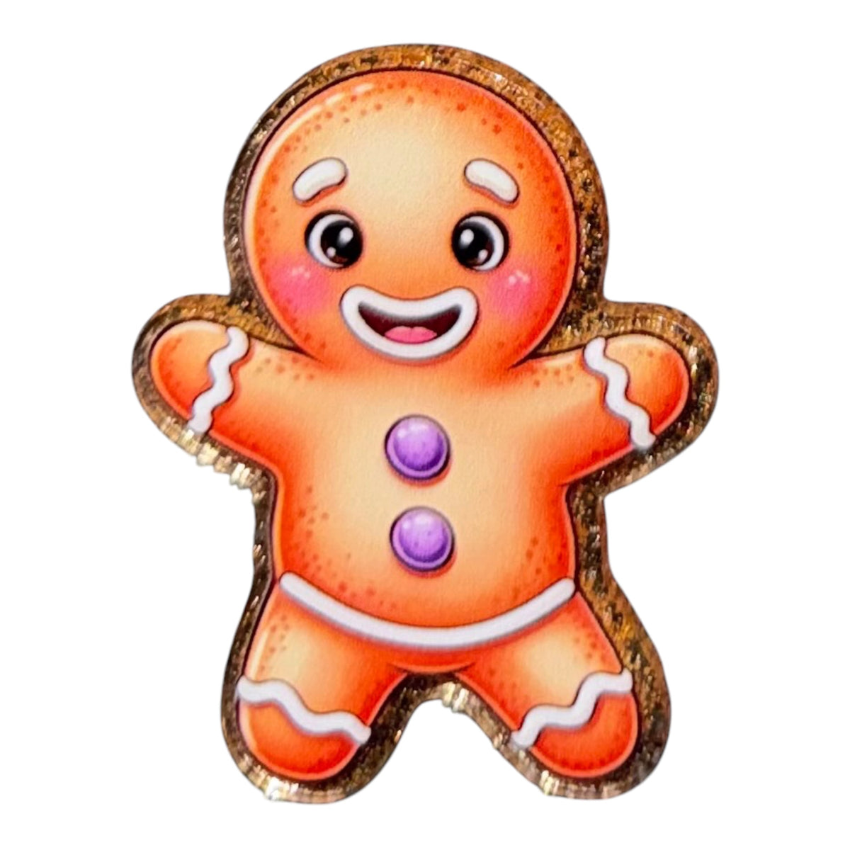 Gingerbread Man Acrylic Flatback