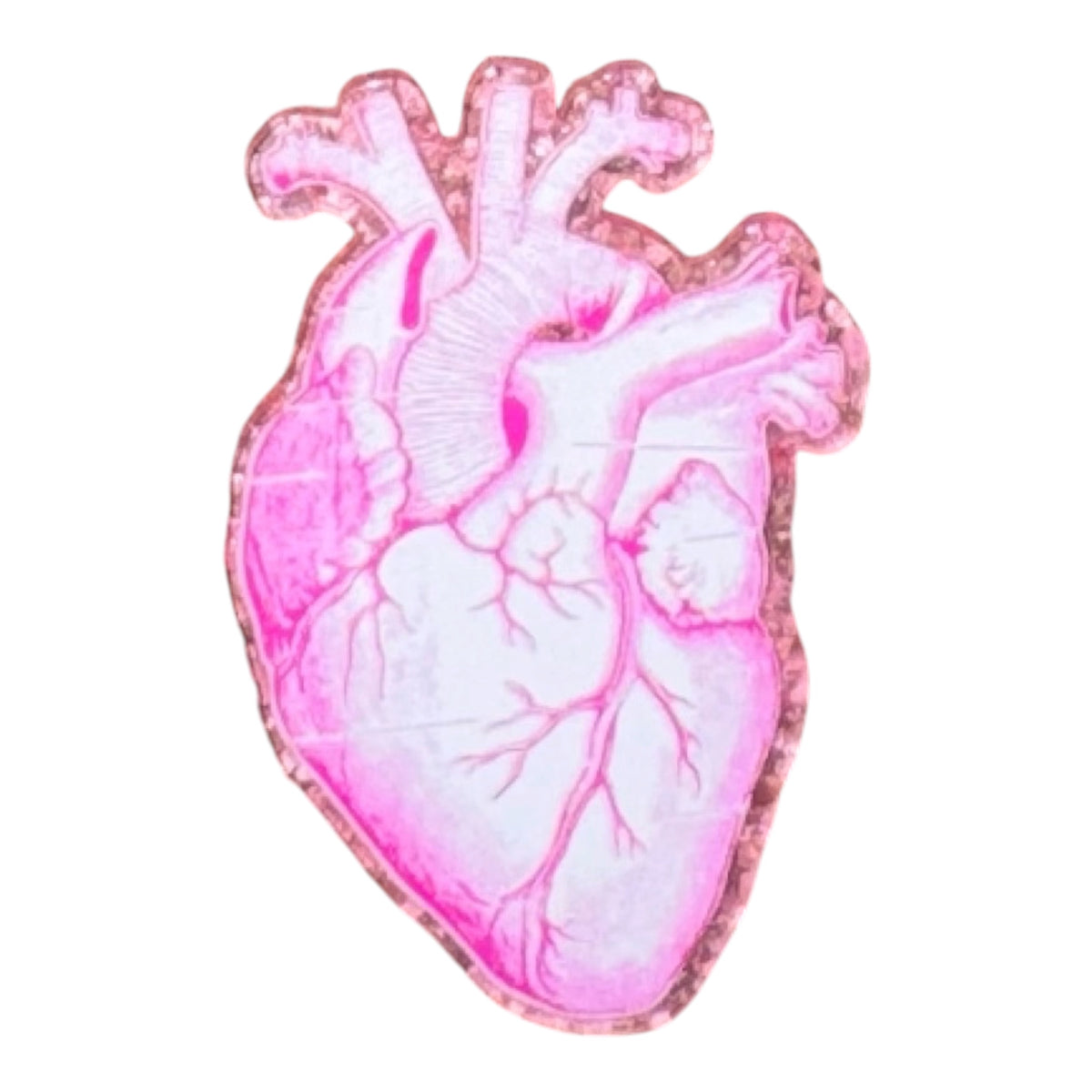 Pink Heart Acrylic Flatback