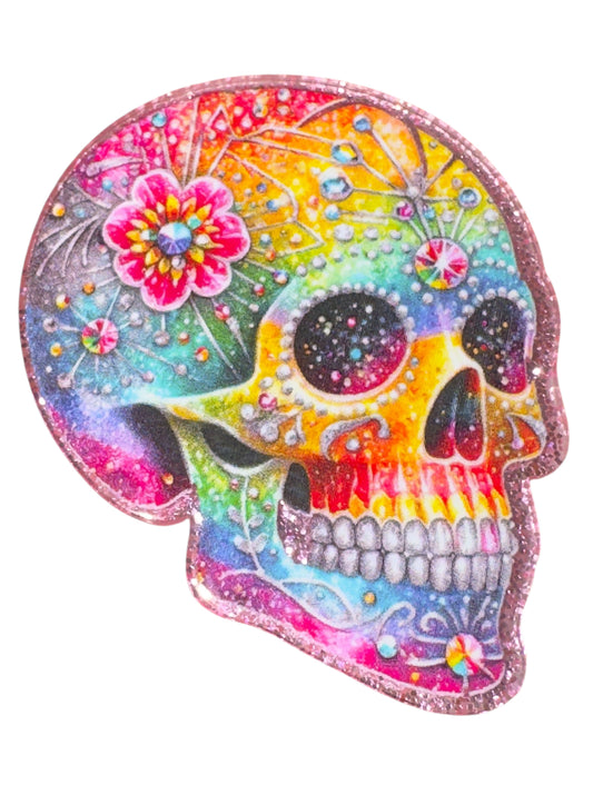 Sugar Skull Skelly Acrylic Flatback