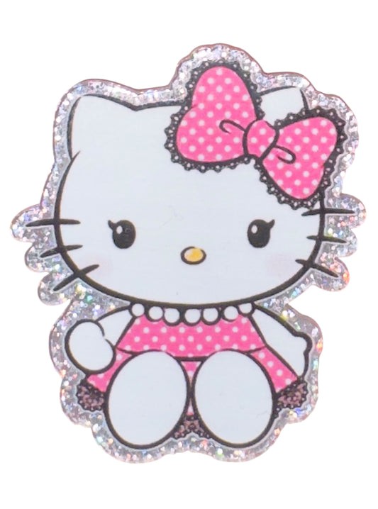 HK Polka Dot Dress Acrylic Flatback