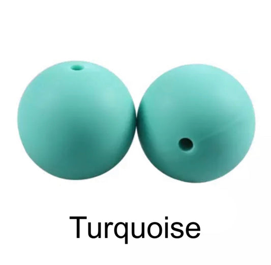 Turquoise Silicone Beads