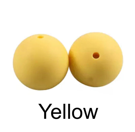 Yellow Silicone Beads