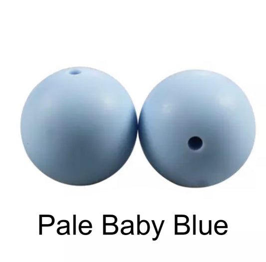 Baby Blue Silicone Beads