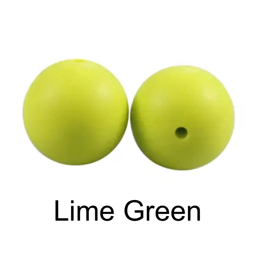 Lime Green Silicone Beads