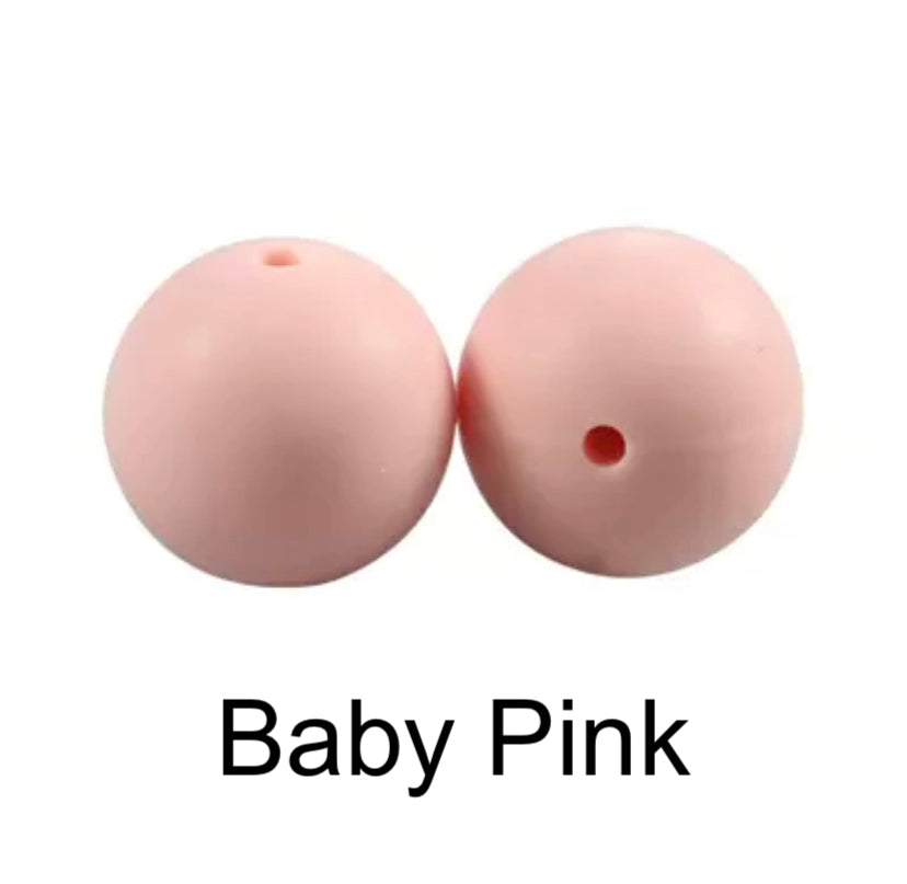 Baby Pink Silicone Beads