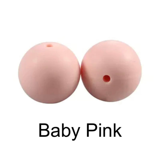 Baby Pink Silicone Beads