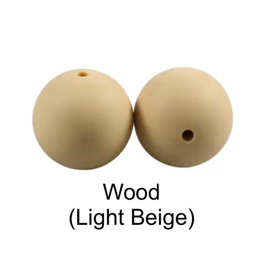 Light Beige Silicone Beads