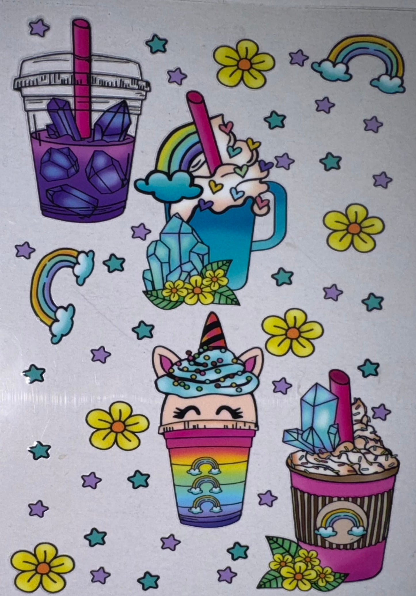 Unicorn A6 Journal Decal