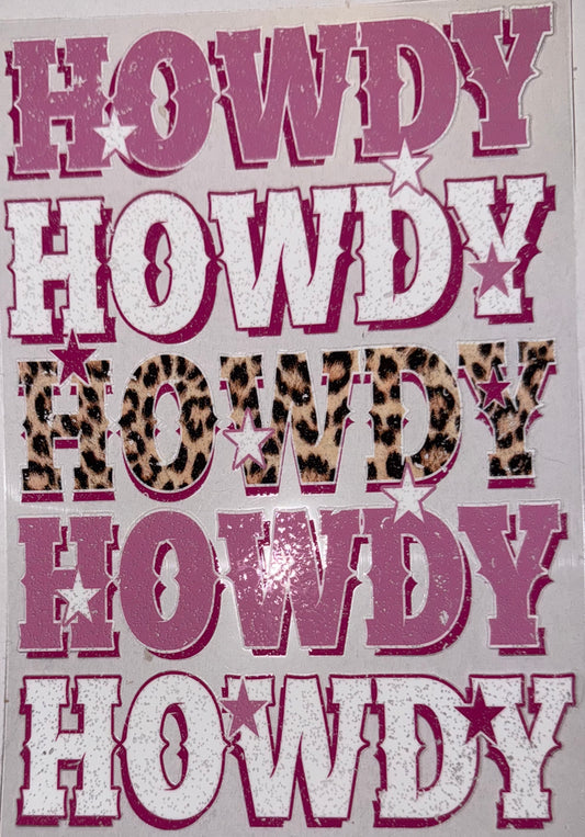 Howdy A5 Journal Decal