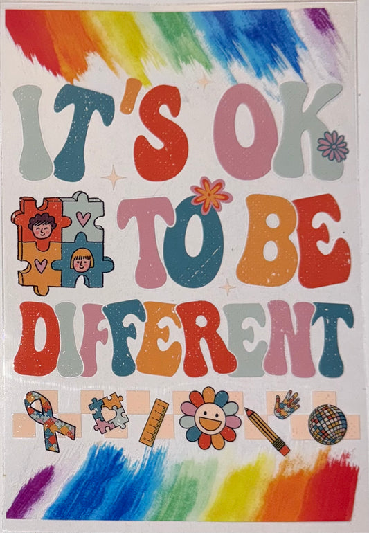 It’s Ok To Be Different A5 Journal Decal
