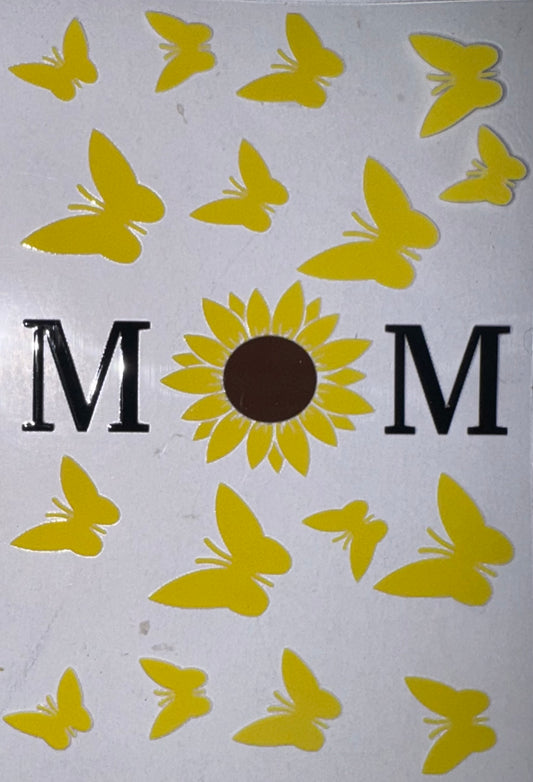 Sunflower Mom Butterfly A5 Journal Decal