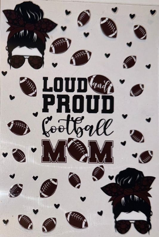 Football Mom A5 Journal Decal