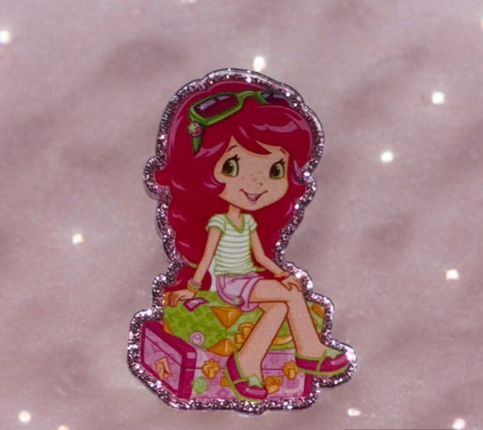 Strawberry Girl Acrylic Flatback