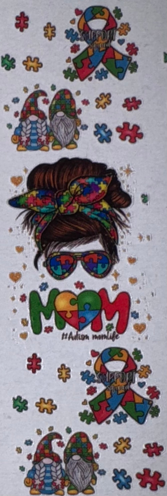 Autism Mom UV DTF Pen Wrap