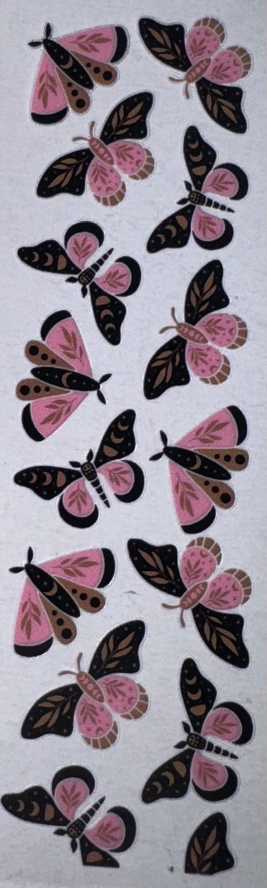 Pink Butterfly UV DTF Pen Wrap