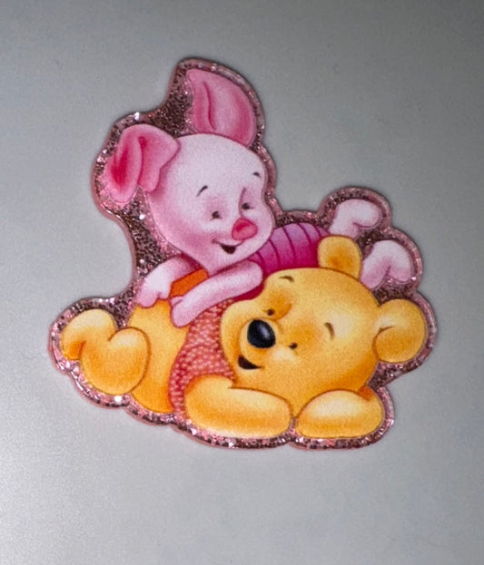 Honey Bear And Piggie Acrylic Focal