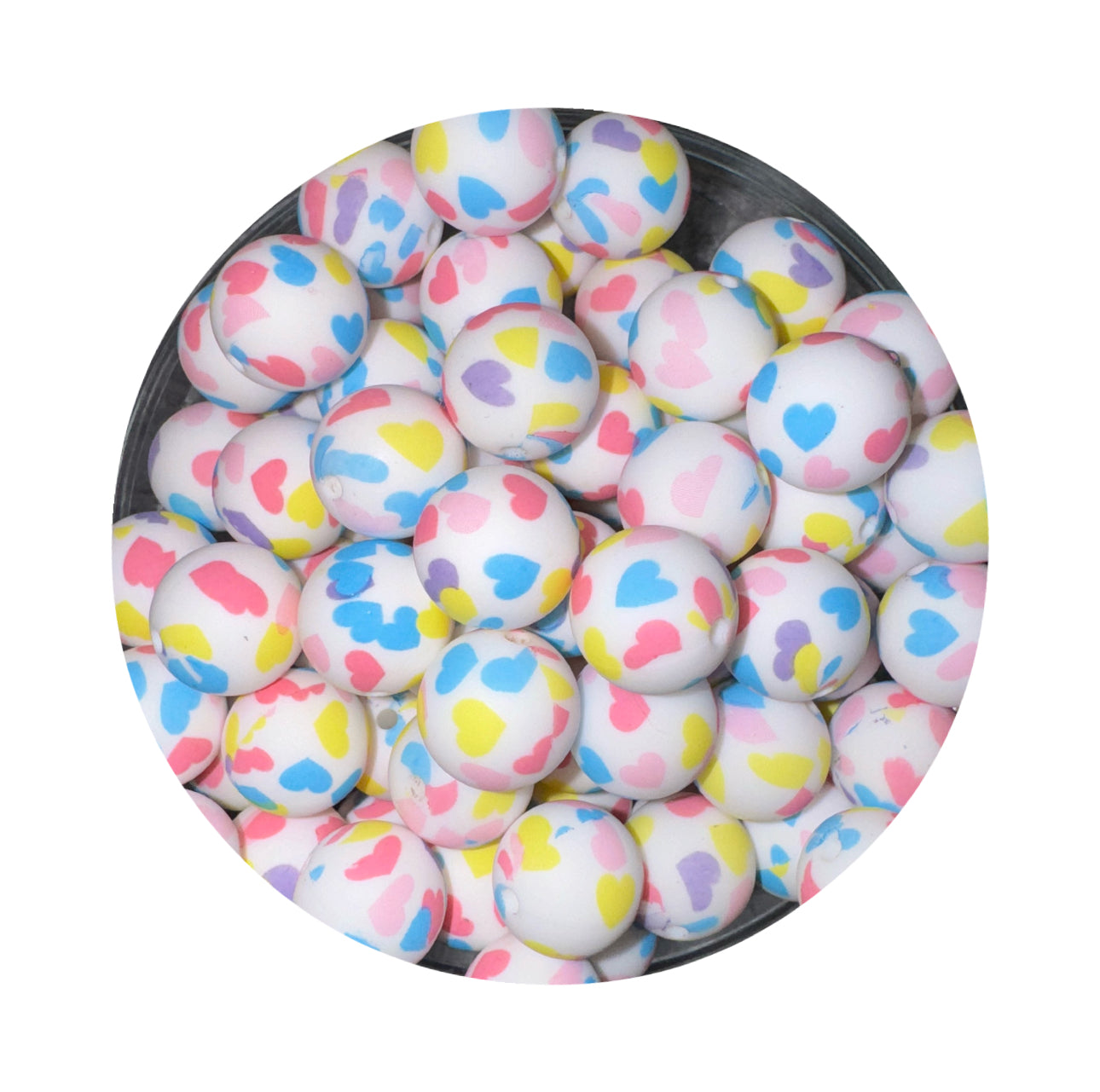 Colorful Heart Beads