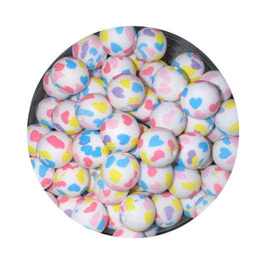 Colorful Heart Beads