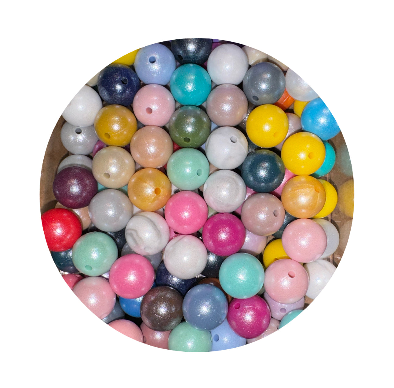 Pearl Silicone Beads Mix