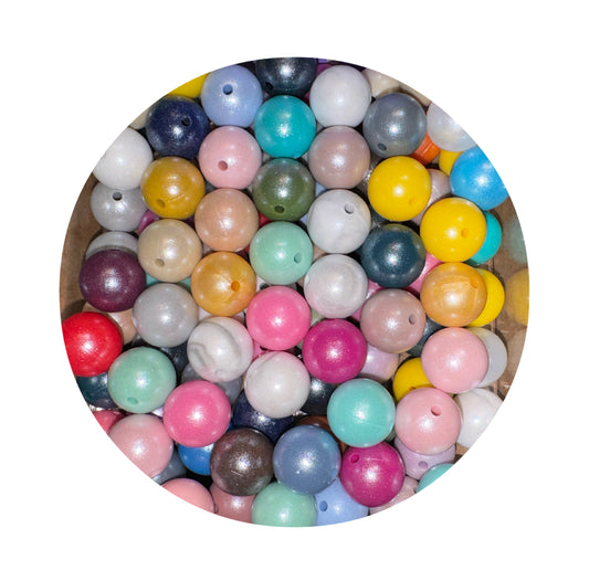 Pearl Silicone Beads Mix