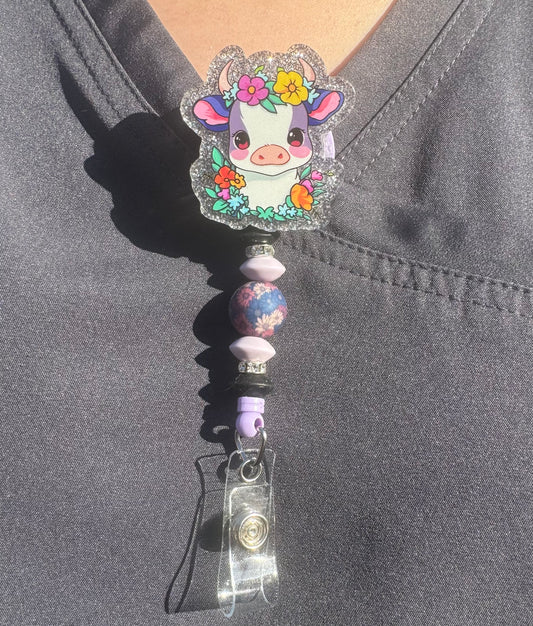 Cow Badge Reel
