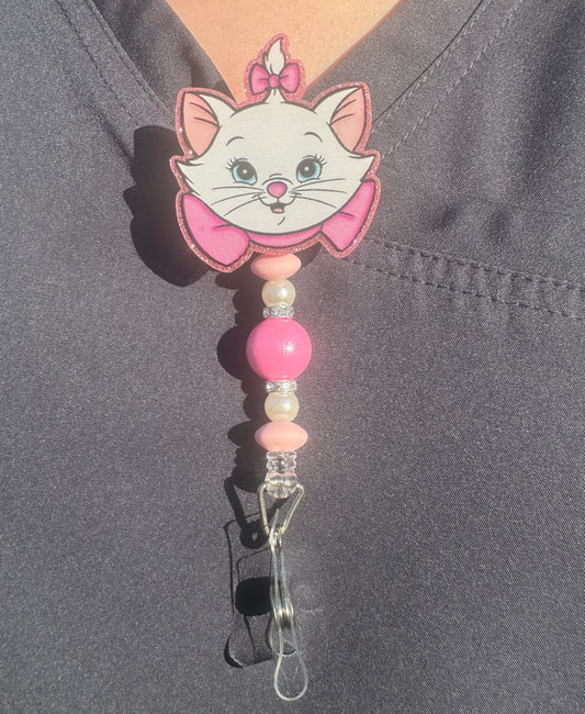 Cat Badge Reel