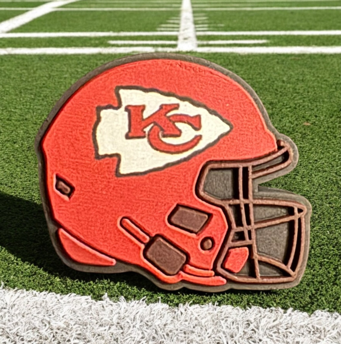 KC Football Helmet Focal