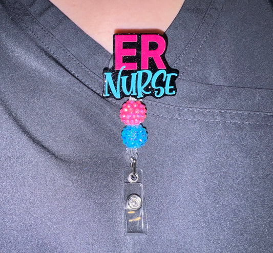 ER Nurse Badge Reel