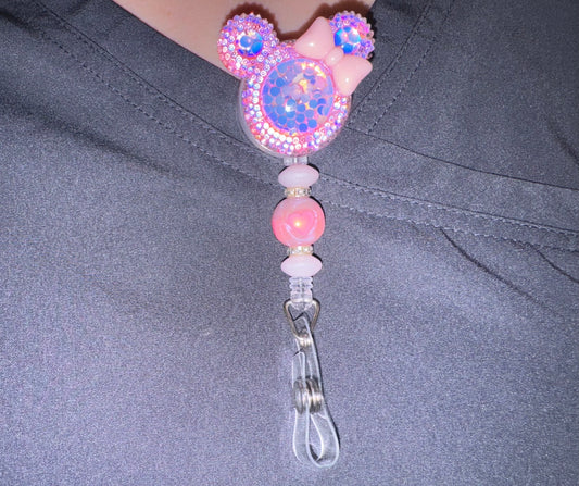 MM  Pink Badge Reel