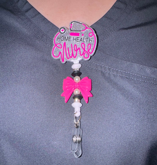 Home Health Nurse Badge Reel