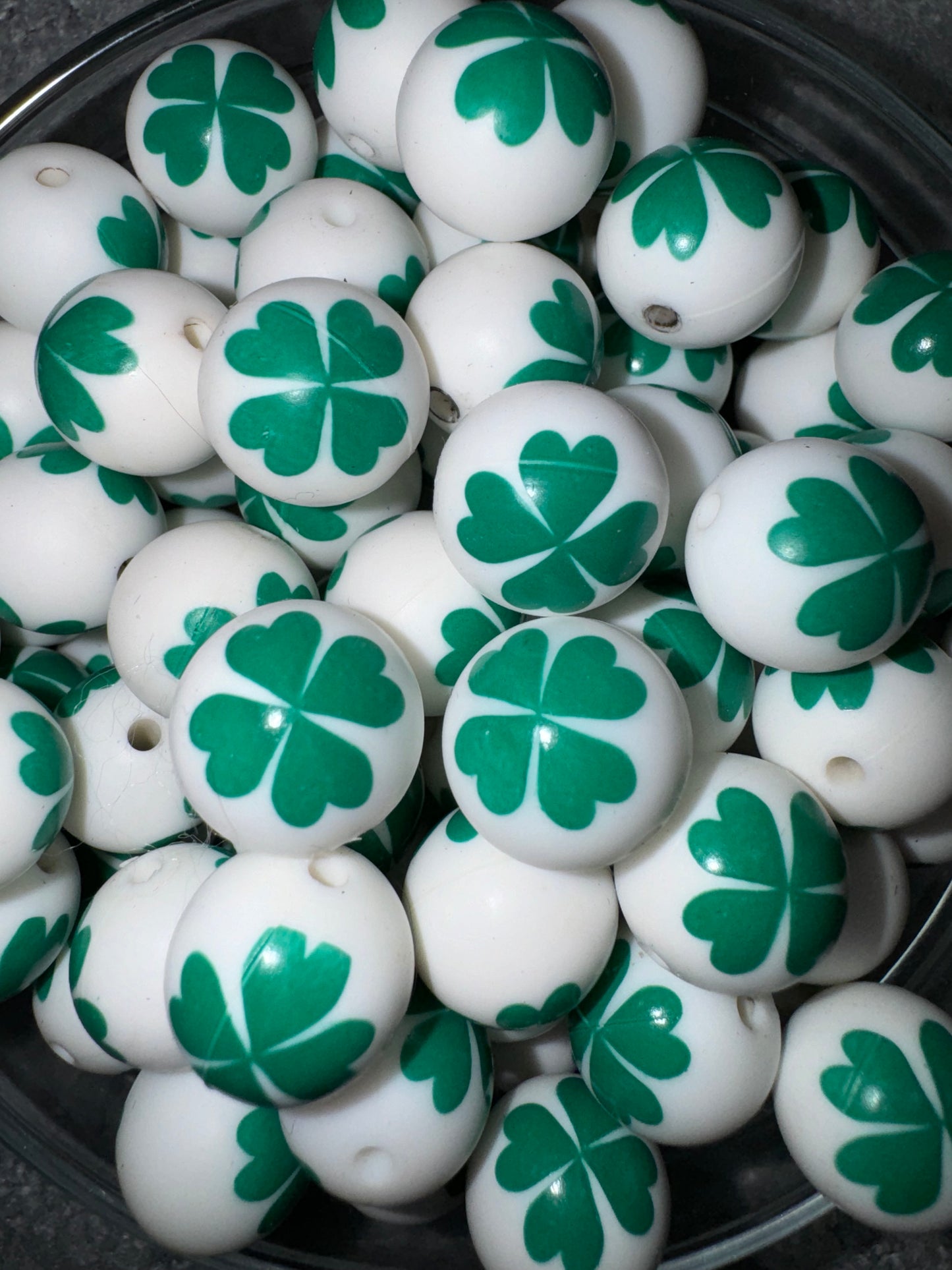 Four Leaf Clover Silicone Beads