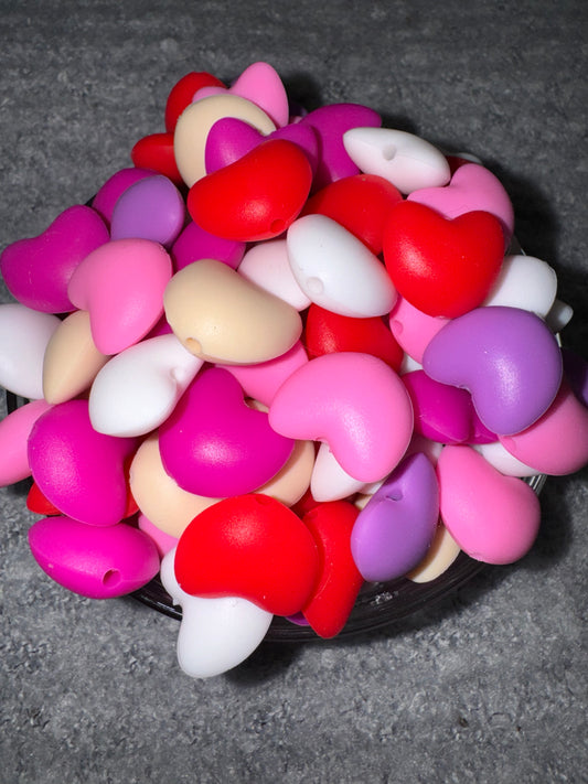 Silicone Hearts 19mm