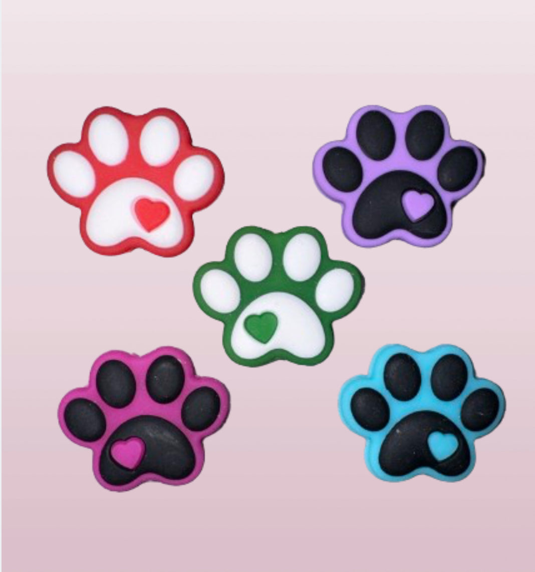 Paw Print Heart Focal