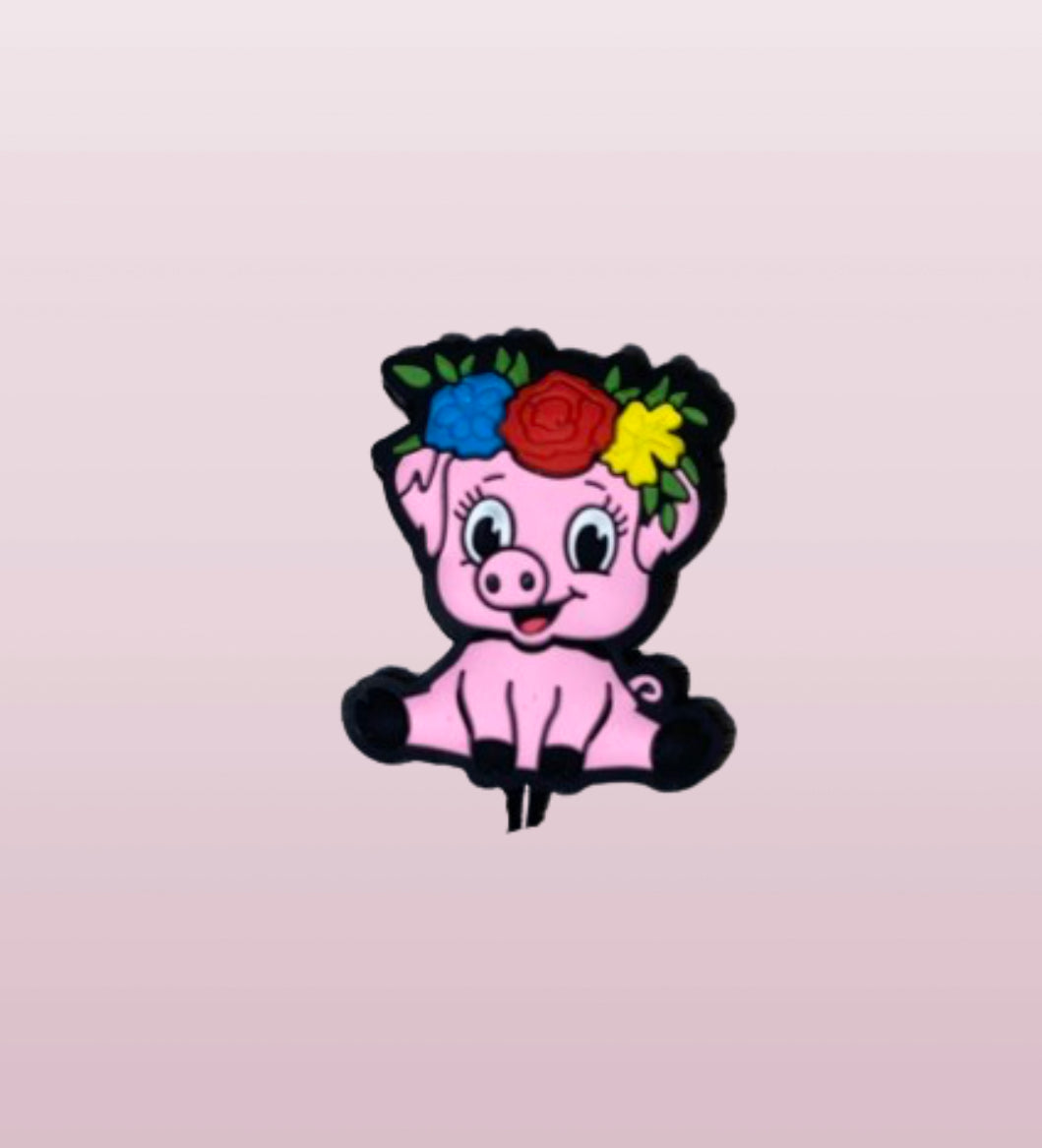 Pig Flower Headband