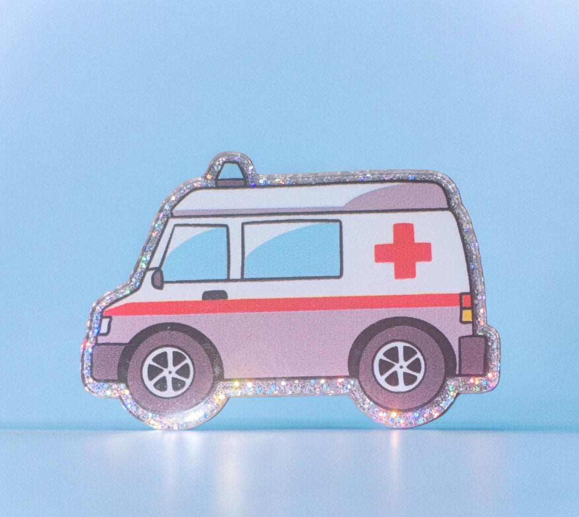 Ambulance Acrylic Flatback