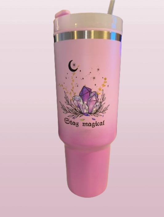 Stay Magical Purple Ombre 40 Ounce Tumbler