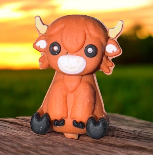 3D Cow Bull Silicone Focal