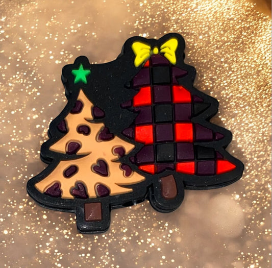Buffalo Check & Leopard Christmas Tree Focal