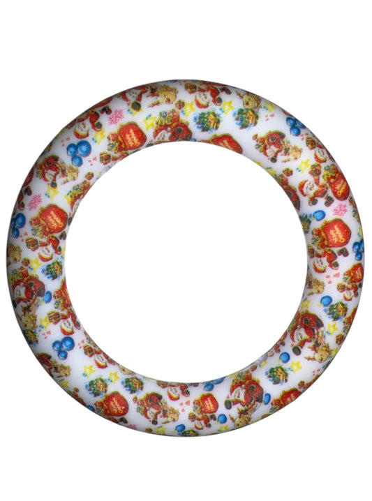 Merry Christmas 65mm Silicone Ring