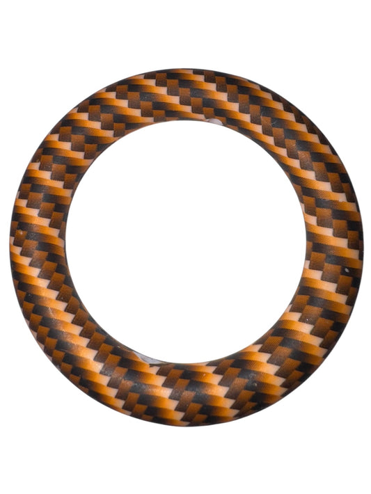 Brown Geometric 65mm Silicone Ring