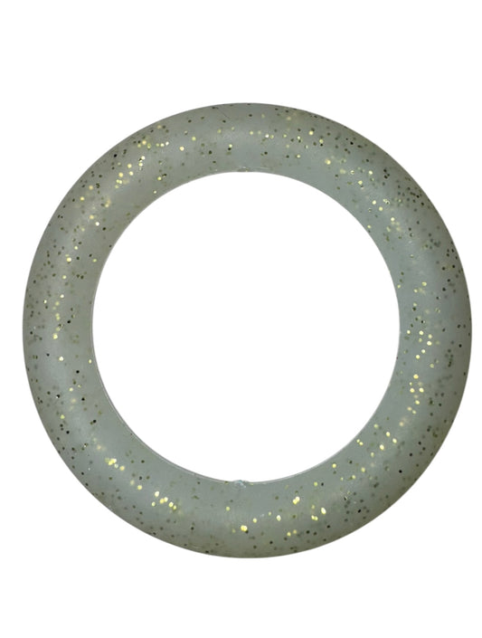 Light Green Glitter 65mm Silicone Ring