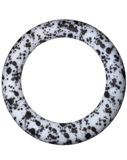 Black Paint Splatter 65mm Silicone Ring