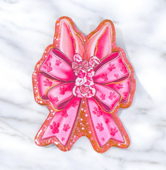Easter Bunny Bow Acrylic Flatback