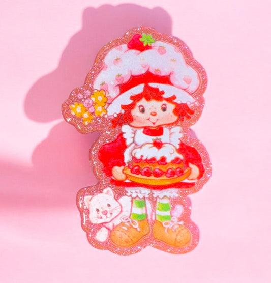 Strawberry Girl Acrylic Flatback