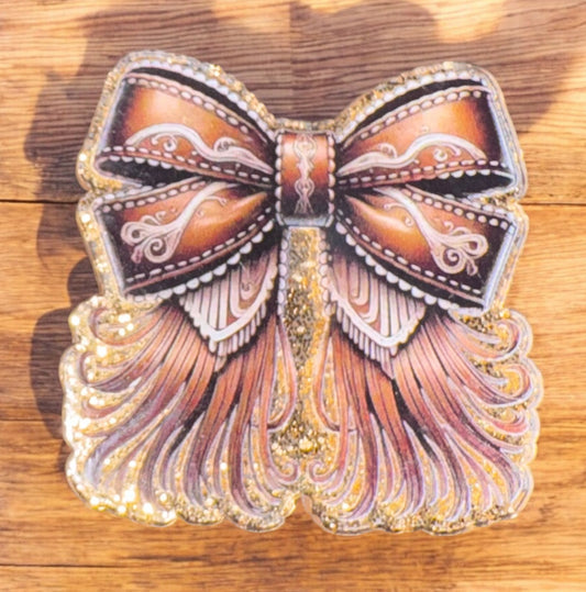 Western Bow Acrylic Flatback