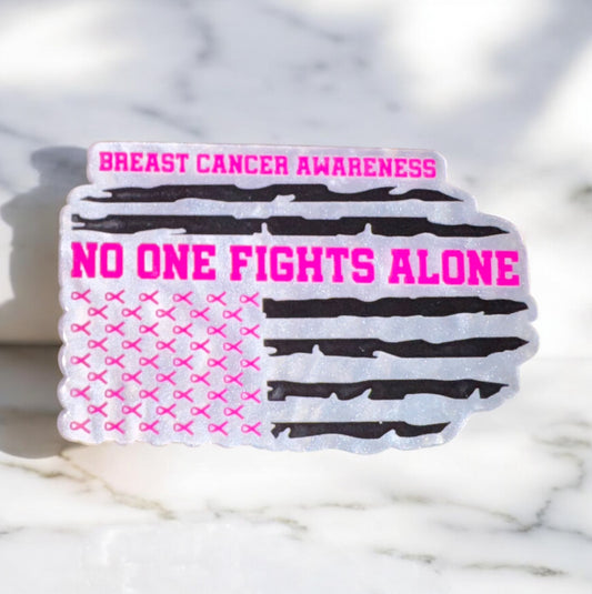 Breast Cancer American Flag Acrylic Flatback