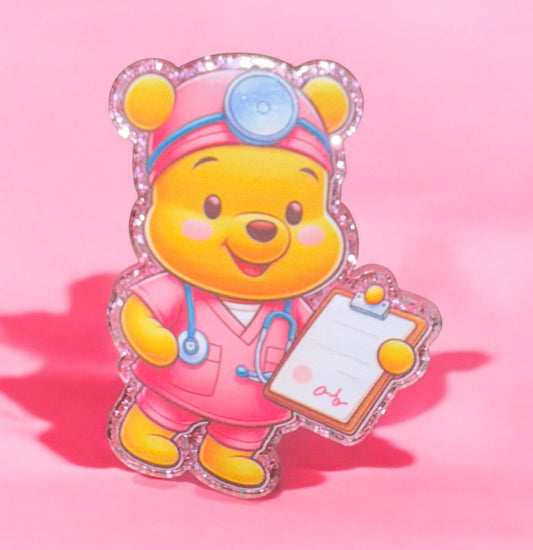 Honey Bear Acrylic Flatback