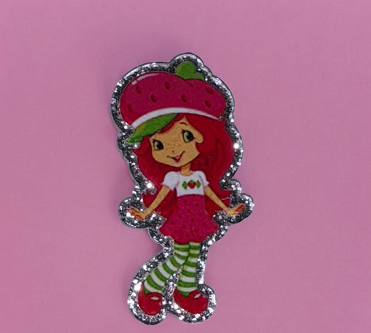 Strawberry Girl Acrylic Flatback