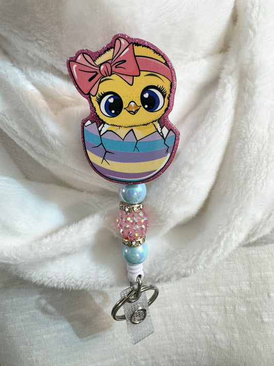 Easter Chicken Badge Reel